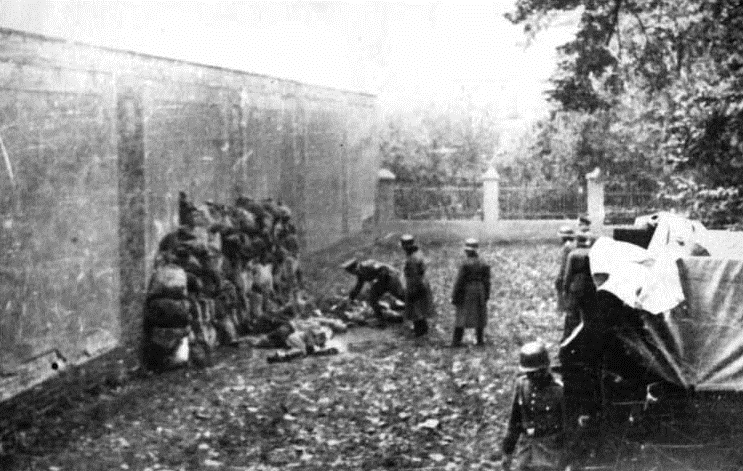 Убийство польских мирных жителей в Лешно. Польша, 1939 г.