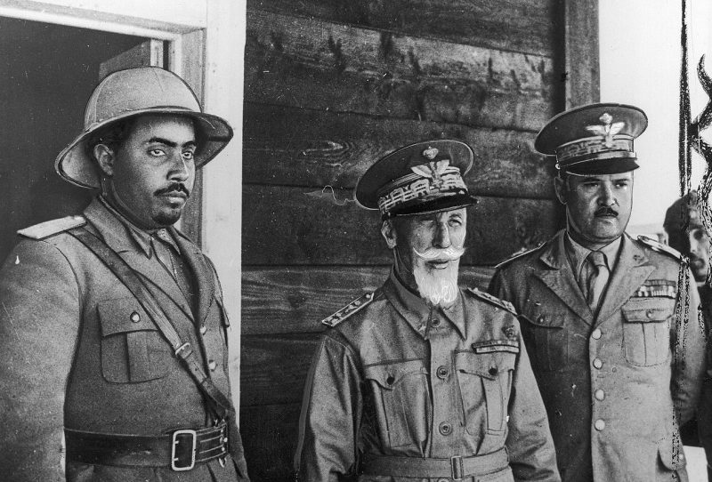 Хайле Селассие Гугса, Эмилио де Боно и Фердинандо Кона. 1935 г.