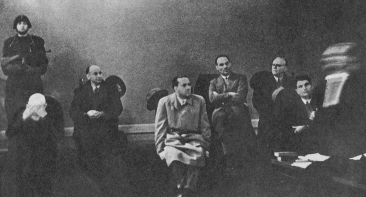 Де Боно Эмилио на процессе в Вероне. 1944 г.