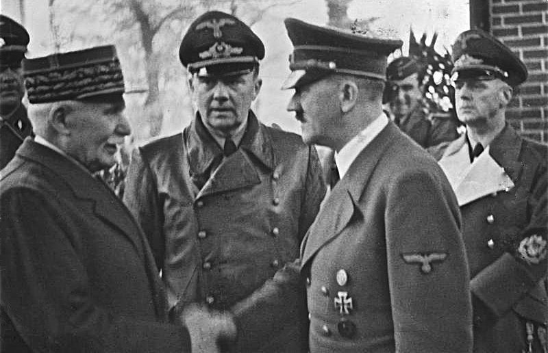 Петен встречается с Гитлером в Монтуаре. 1940 г.