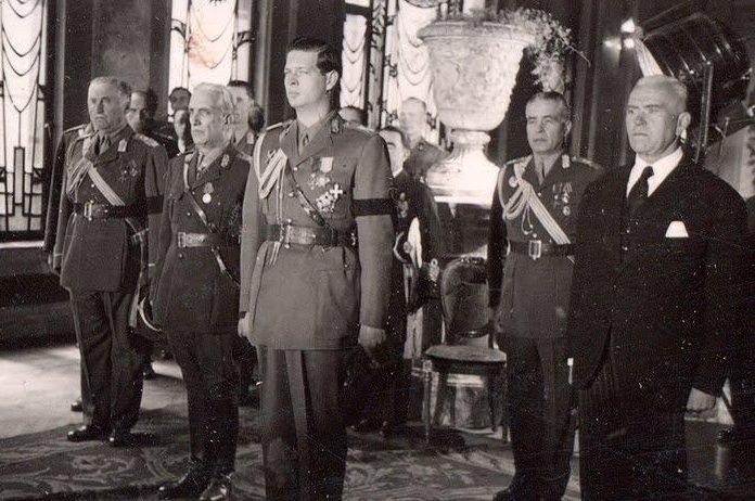 Рэдеску и король Михаил I. 1945 г. 
