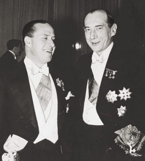 Галеаццо Чиано и Юзеф Бек. 1939 г.