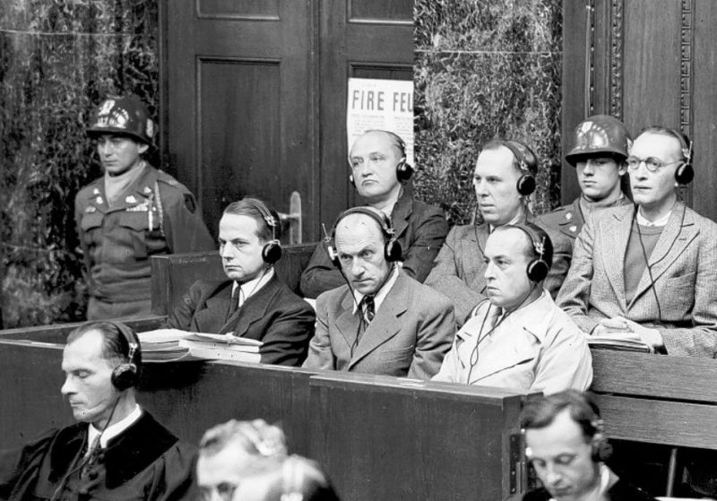 Суд над членами айнзатцгрупп СС в Нюрнберге. 1948 г.