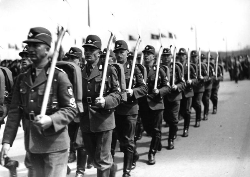 Отряд RAD на марше. 1933 г.