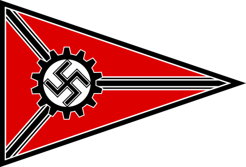 Один из флагов для транспорта руководства DAF.