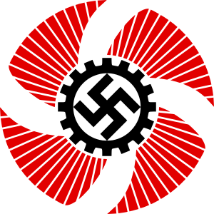 Эмблема подразделения DAF «Сила через радость».