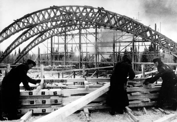 Строительство в Лапландии. 1942 г.
