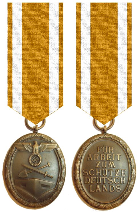 Медаль «За работу по защите Германии».
