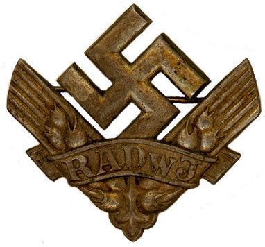Серебряный и бронзовый знак волонтера RADwJ.
