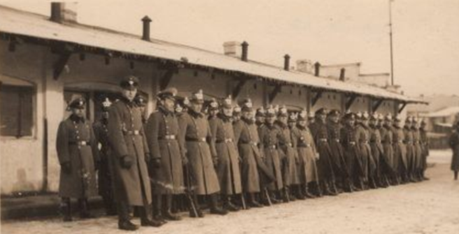 Охранная полиция в Заверце. Польша, 1939 г. 