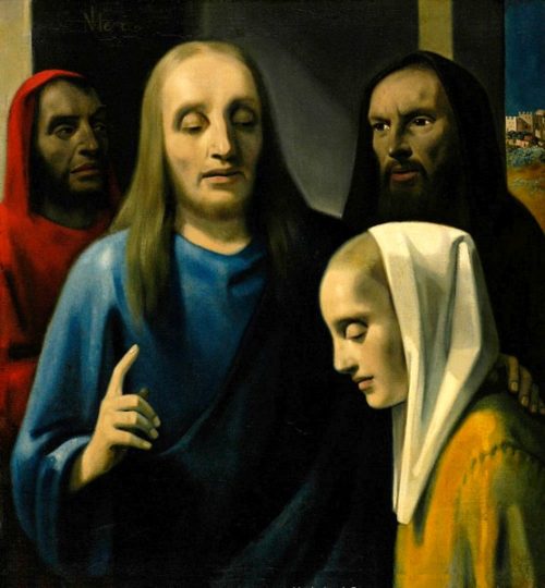 Поддельная картина Яна Вермеера Дельфтского «Христос и блудница».
