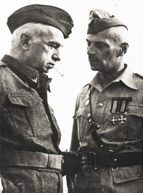 Генерал Казимеж Соснковский и генерал Владислав Андерс. 1944 г.