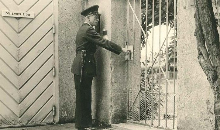 Охранники индустриальной полиции. 1944 г. 