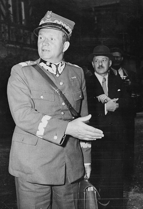 Маршал Михал Роля-Жимерский на Потсдамской конференции. 1945 г.