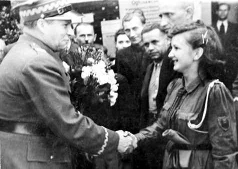 Михал Роля-Жимерский в Цешине. 1945 г.