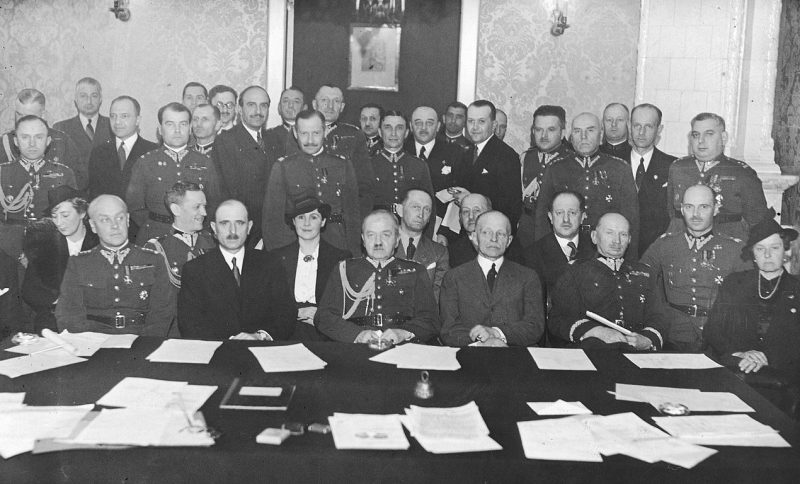 Генерал Юлиуш Роммель на генеральной ассамблеи Польской ассоциации конного спорта в Варшаве. 1938 г.