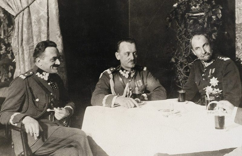Генерал Владислав Сикорский, Влодзимеж Загурский и Тадеуш Розвадовский. 1925 г.