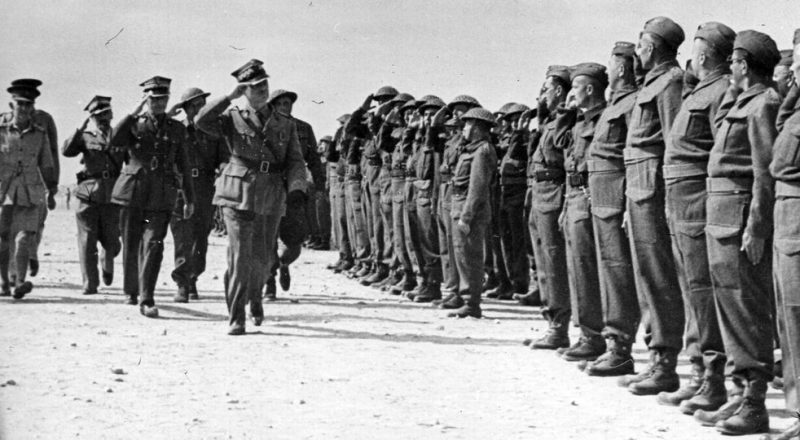 Визит Сикорского к Польской Карпатской бригаде в Тобруке. 1941 г.