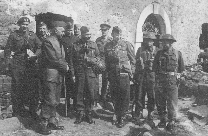 Визит генерала Казимира Соснковского на итальянский фронт. 1944 г.