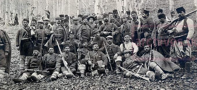 Болгарские четники во время Ильинского восстания. 1903 г. 