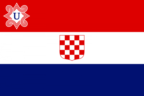 Флаг Независимого государства Хорватия.
