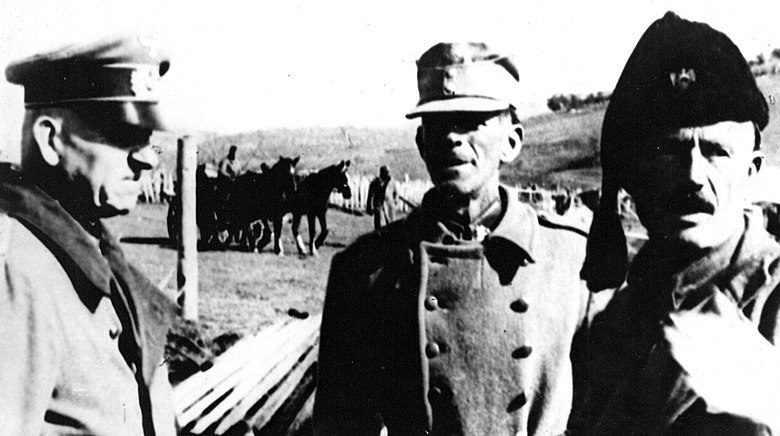 Фридрих Шталь, Раде Радич и усташский офицер. 1942 г. 