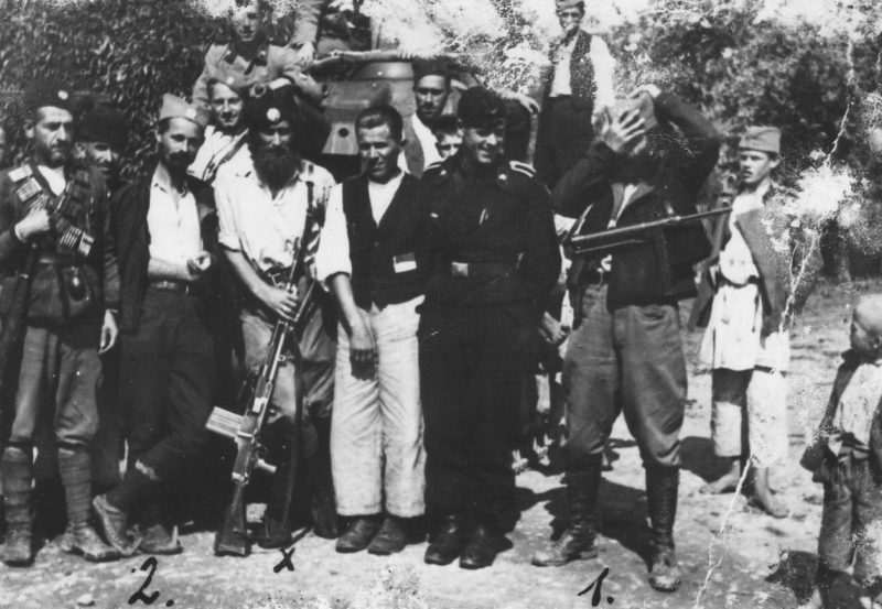 Четники и немцы в Герцеговине в 1943 году.