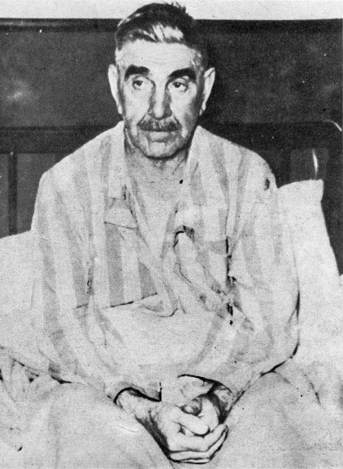 Анте Павелич в госпитале после покушения. 1957 г.