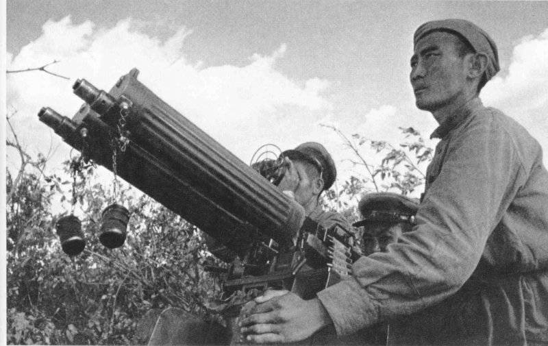 Спаренная зенитная пулеметная установка. 1939 г.
