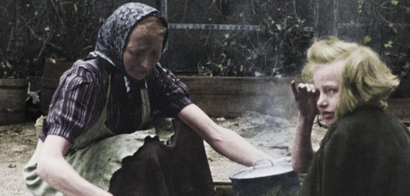 Немецкие беженцы в Берлине. 1945 г.