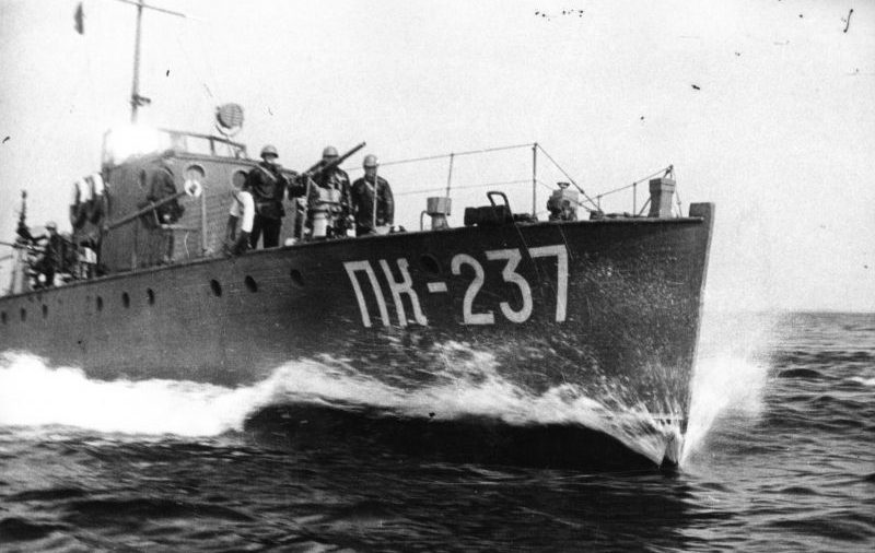 Сторожевой катер ПК-237 типа МО-2 у Ханко. 1941 г.