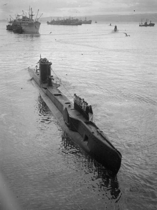 Британская подводная лодка класса U на Мальте. 1943 г.