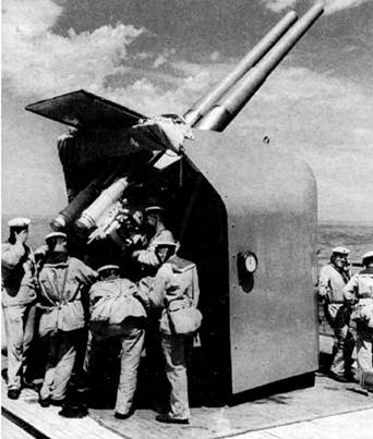Артиллерия крейсера «Красный Кавказ». 1943 г.
