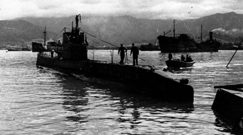 Подлодка Щ-205 в порту Батуми. 1944 г. 