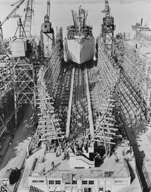 Спуск на воду транспорта «Сантьяго Иглесиас». Март 1943 г.