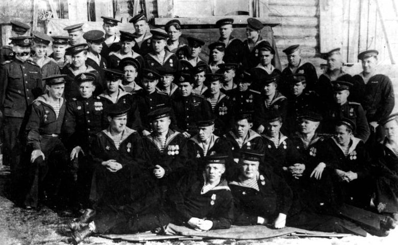 181-й особый разведывательный отряд Северного флота, после взятия мыса Крестового. 1944 г. 