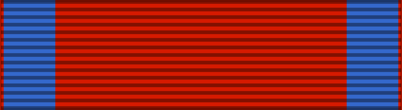 Орденская «военная» лента за боевые заслуги Офицера или Рыцаря.