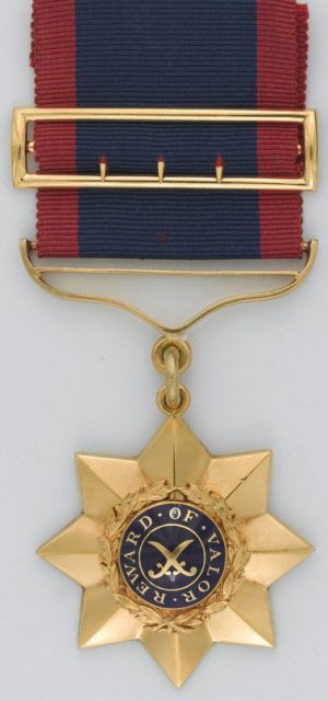 Аверс и реверс индийского ордена «За заслуги» I степени.