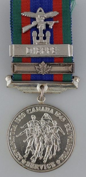 Медаль канадской добровольческой службы с планкой «Дьепп».