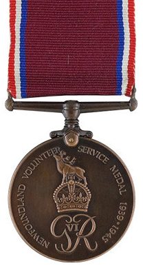 Аверс и реверс медали «За добровольческую службу Ньюфаундленда».