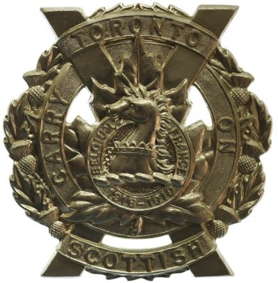 Нагрудный знак шотландского полка Торонто.