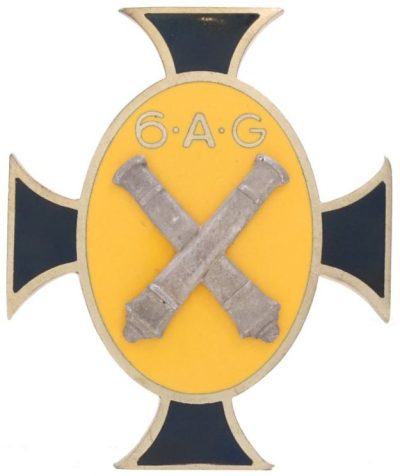 Знак 6-го тяжелого артиллерийского полка.