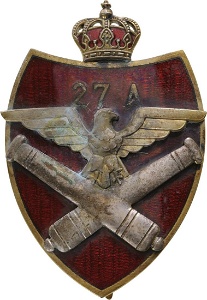 Знак 27-го артиллерийского полка.