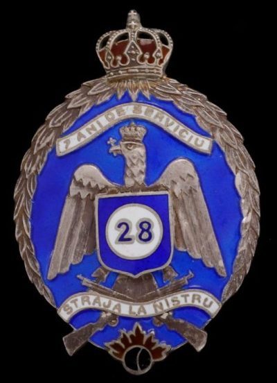 Знак 28-го пехотного полка – Раду Негру.