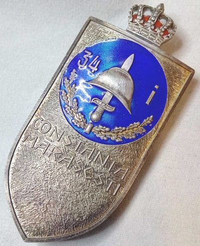 Знак 34-го пехотного полка.