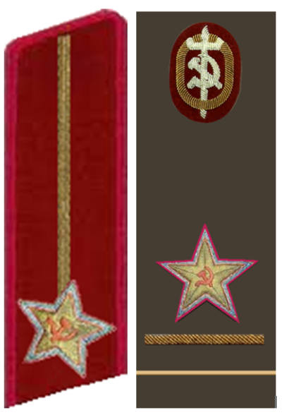 Петлица и нарукавный знак Генерального комиссара государственной безопасности.