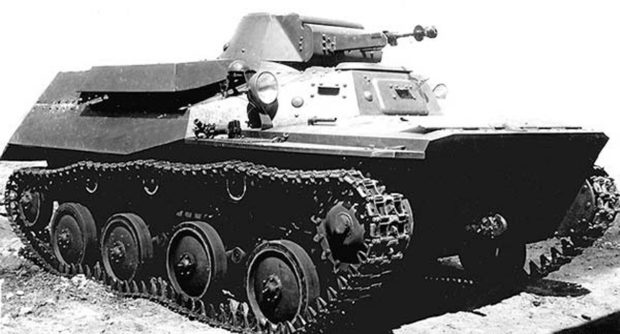 Плавающий танк Т-40.