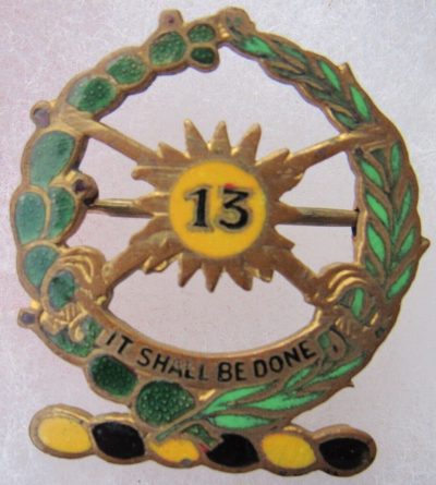 Знак 13-го кавалерийского полка.