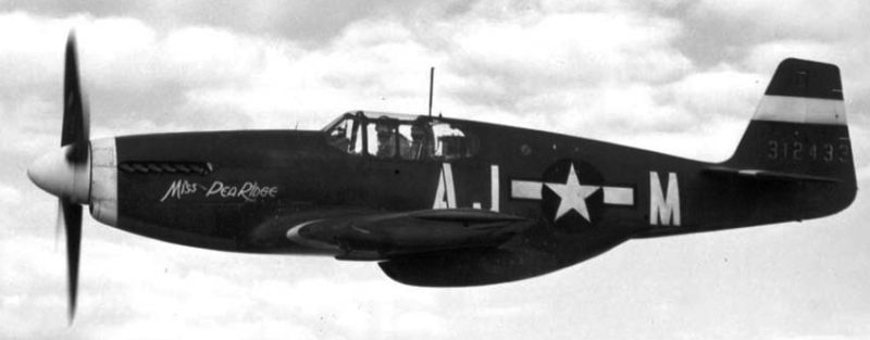 Истребитель North American Mustang P-51А. 1944 г.