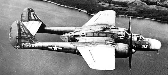 Истребитель Northrop P-61-А Black Widow. 1944 г. 